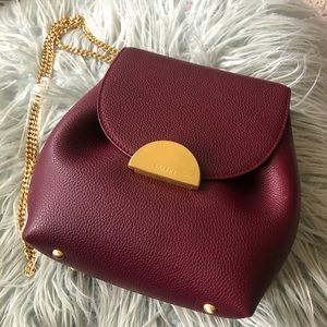Gorgeous calf leather crossbody bag by French brand Polene